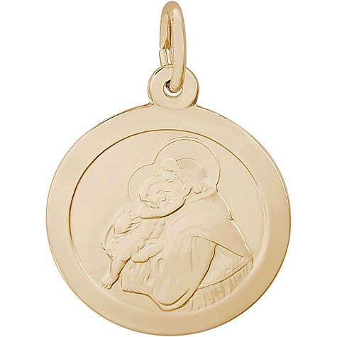 14K Gold Saint Anthony Charm by Rembrandt Charms