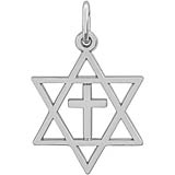 14K White Gold Interfaith Symbol Charm by Rembrandt Charms