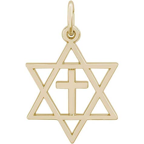 Gold Plate Interfaith Symbol Charm by Rembrandt Charms