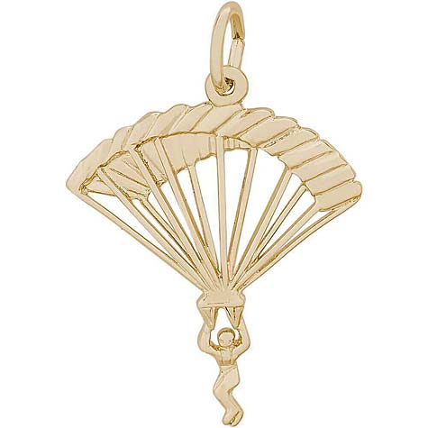 14K Gold Parachutist Charm by Rembrandt Charms 14K Gold Parachutist Charm by Rembrandt Charms