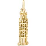 Gold Plated Leaning Tower of Pisa by Rembrandt Charms