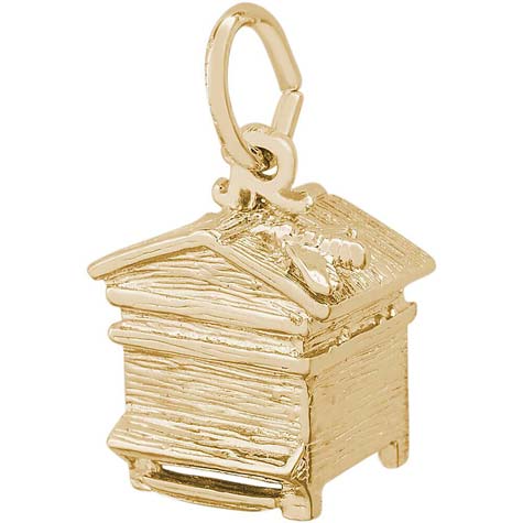 14K Gold Beehive Charm by Rembrandt Charms 14K Gold Beehive Charm by Rembrandt Charms