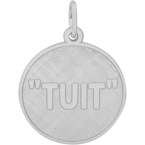 14K White Gold I'll Get Round TUIT Charm by Rembrandt Charms 14K White Gold I'll Get Round TUIT Charm by Rembrandt Charms