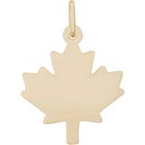 10K Gold Maple Leaf Charm by Rembrandt Charms