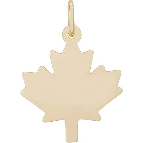 14K Gold Maple Leaf Charm by Rembrandt Charms
