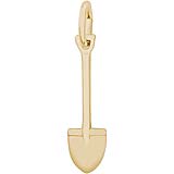Gold Plate Spade Charm by Rembrandt Charms