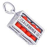 Sterling Silver California Oranges Charm by Rembrandt Charms
