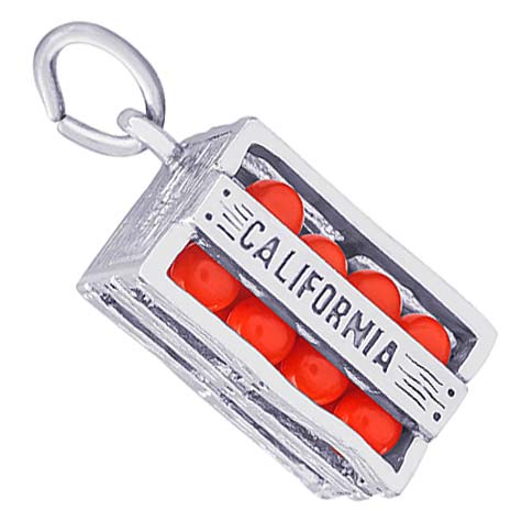 Sterling Silver California Oranges Charm by Rembrandt Charms