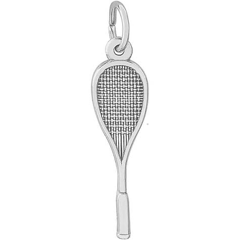 14K White Gold Racquet Charm by Rembrandt Charms