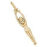 10K Gold Gymnast Charm by Rembrandt Charms