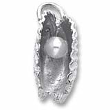 Rembrandt Oyster Charm, 14k White Gold