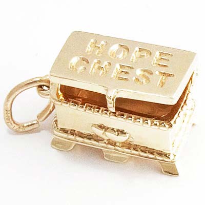 10K Gold Hope Chest Charm by Rembrandt Charms 10K Gold Hope Chest Charm by Rembrandt Charms