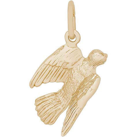 Gold Plate Dove Charm by Rembrandt Charms