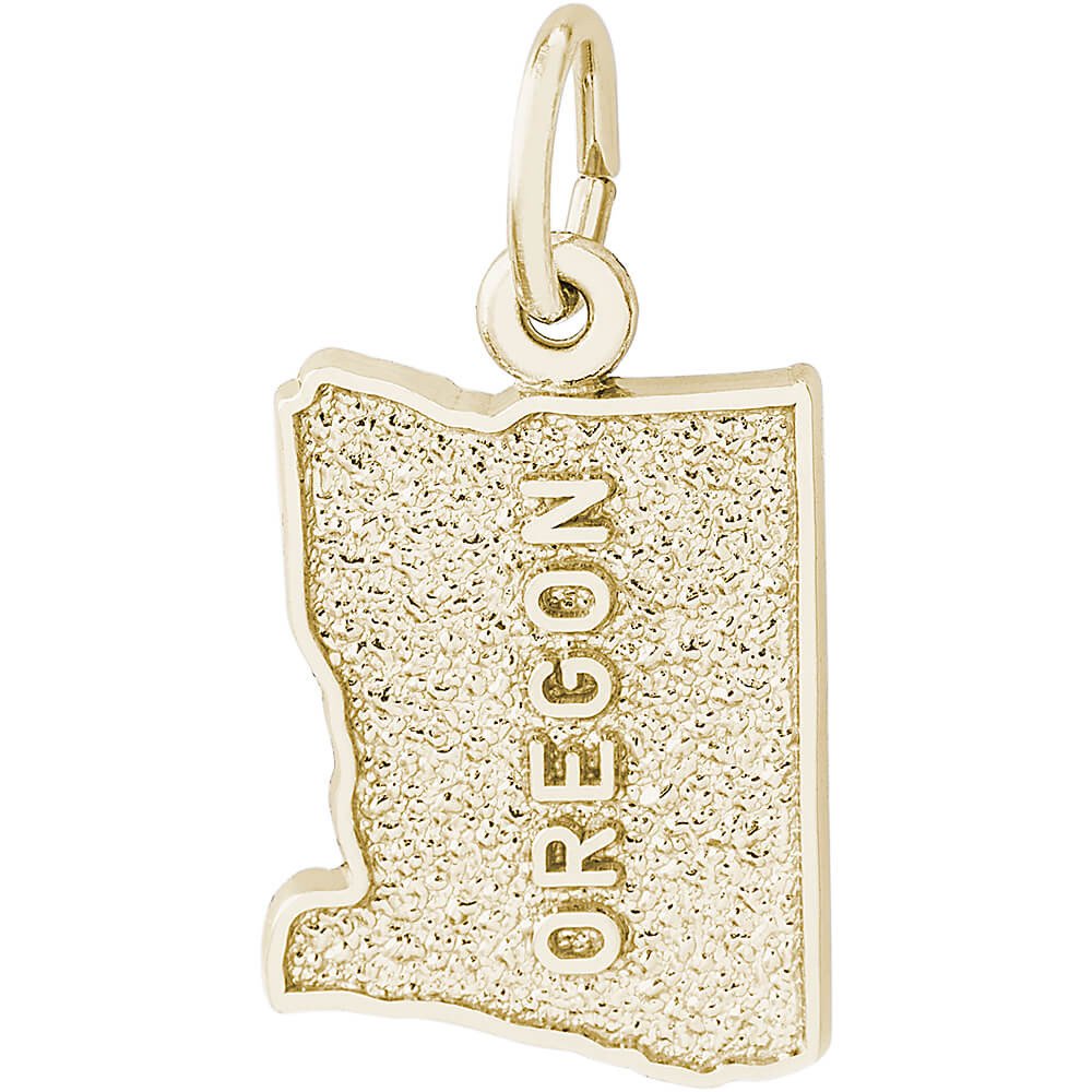 14K Gold Oregon Charm by Rembrandt Charms