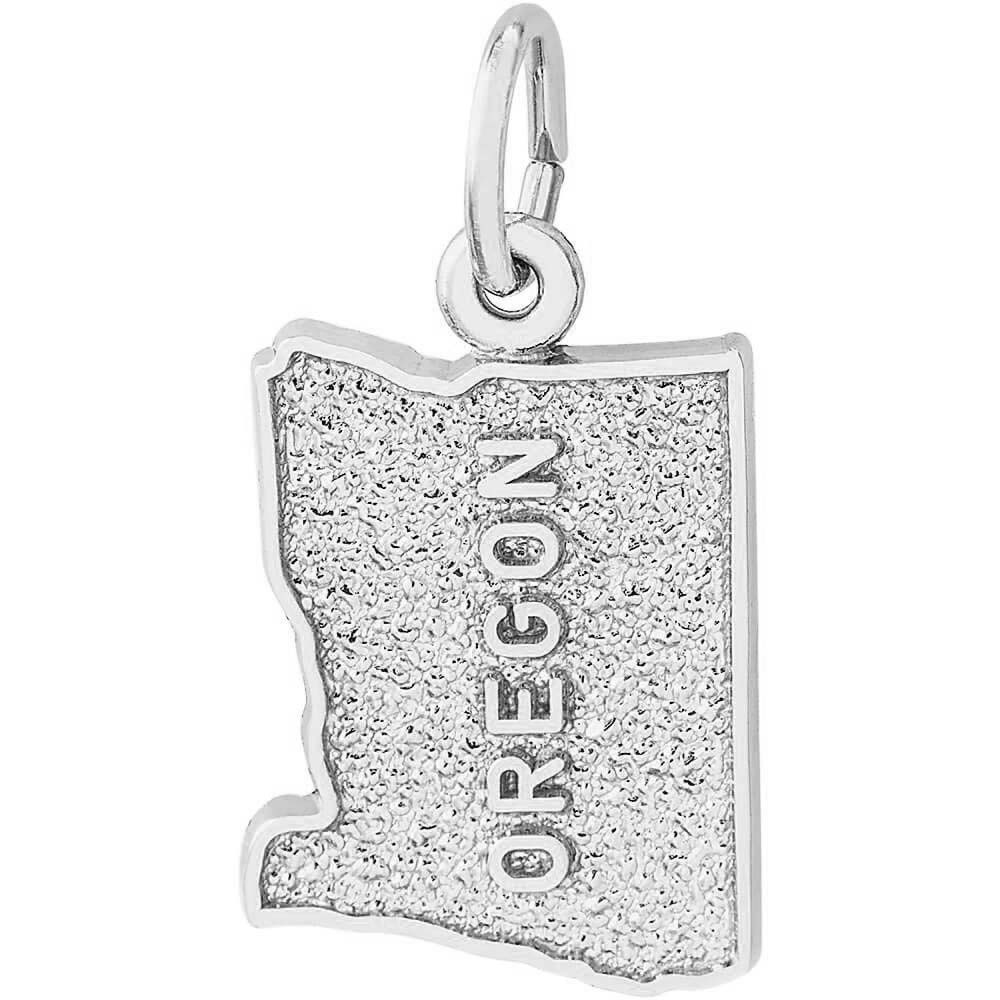 Sterling Silver Oregon Charm by Rembrandt Charms Sterling Silver Oregon Charm by Rembrandt Charms
