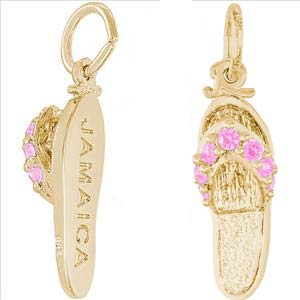10K Gold Jamaica Sandal Charm by Rembrandt Charms 10K Gold Jamaica Sandal Charm by Rembrandt Charms