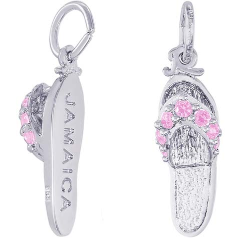 Sterling Silver Jamaica Sandal Charm by Rembrandt Charms Sterling Silver Jamaica Sandal Charm by Rembrandt Charms