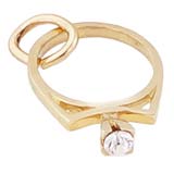 Gold Plated Engagement Ring Charm by Rembrandt Charms