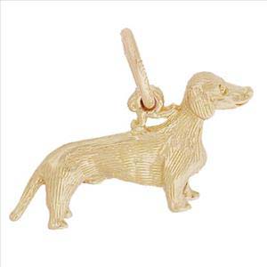 14K Gold Dachshund Dog Charm by Rembrandt Charms 14K Gold Dachshund Dog Charm by Rembrandt Charms