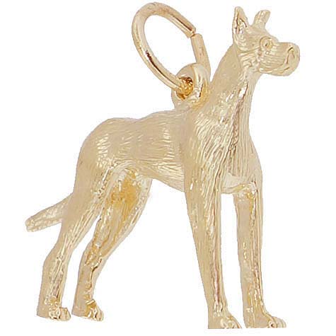 10K Gold Great Dane Dog Charm by Rembrandt Charms 10K Gold Great Dane Dog Charm by Rembrandt Charms