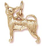 14K Gold Chihuahua Dog Charm by Rembrandt Charms