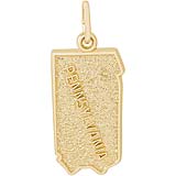 10K Gold Pennsylvania Charm by Rembrandt Charms