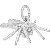 14K White Gold Mosquito Charm by Rembrandt Charms