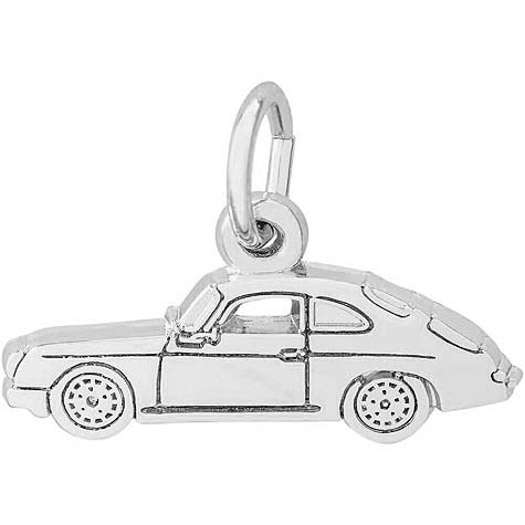 14K White Gold Sports Car Charm by Rembrandt Charms 14K White Gold Sports Car Charm by Rembrandt Charms