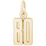 10K Gold That's My Number Charm 00-99 by Rembrandt Charms