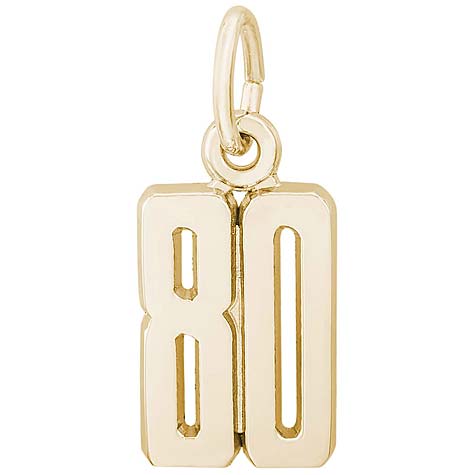 14K Gold That's My Number Charm 00-99 by Rembrandt Charms