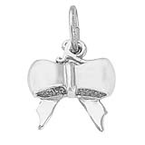 14K White Gold Bow Charm by Rembrandt Charms