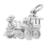 14K White Gold Engine Train Charm by Rembrandt Charms