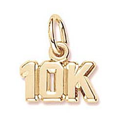 14K Gold 10K Race Accent Charm by Rembrandt Charms
