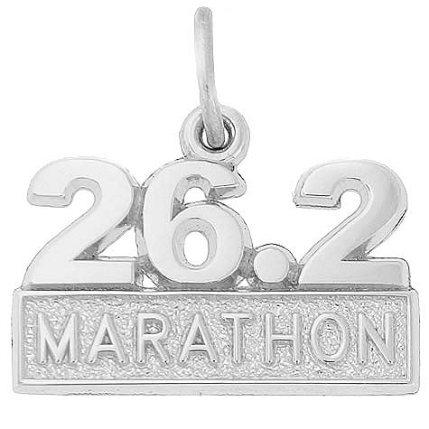 Sterling Silver 26.2 Marathon Charm by Rembrandt Charms Sterling Silver 26.2 Marathon Charm by Rembrandt Charms