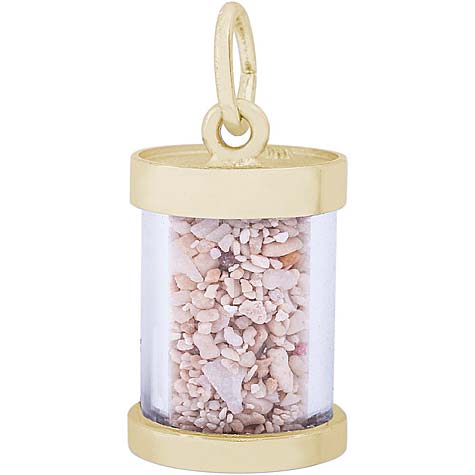 14K Gold Ocho Rios Jamaica Sand Capsule by Rembrandt Charms 14K Gold Ocho Rios Jamaica Sand Capsule by Rembrandt Charms