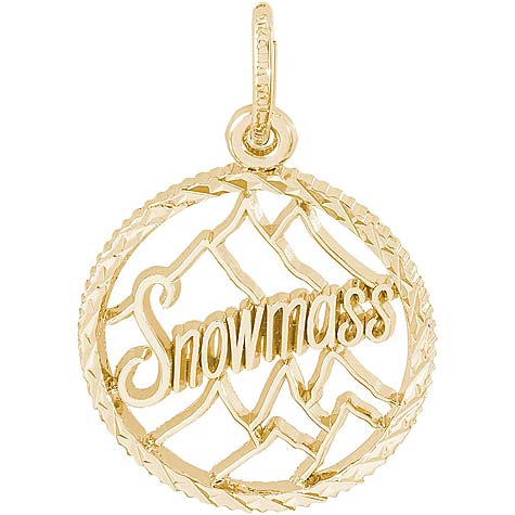 14K Gold Snowmass Charm by Rembrandt Charms 14K Gold Snowmass Charm by Rembrandt Charms