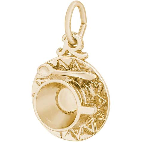 10K Gold Cup and Saucer Charm by Rembrandt Charms 10K Gold Cup and Saucer Charm by Rembrandt Charms