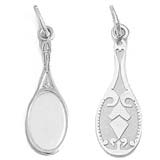 14K White Gold Mirror Charm by Rembrandt Charms