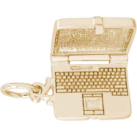 14k Gold Laptop Computer Charm by Rembrandt Charms
