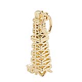 Rembrandt Oil Well Charm, 10k Yellow Gold
