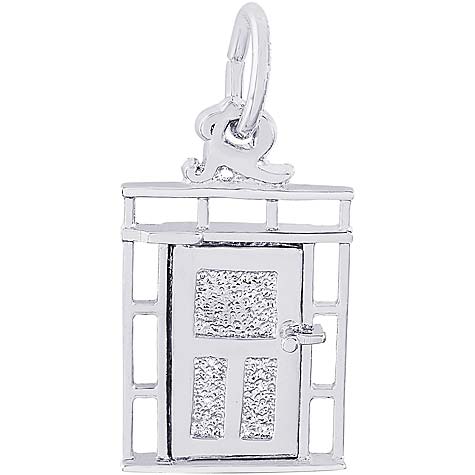 Sterling Silver Front Door Charm by Rembrandt Charms