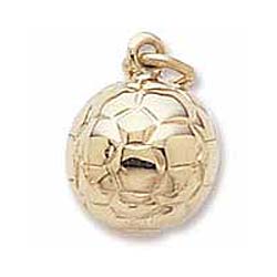 14K Gold Soccer Ball Charm by Rembrandt Charms