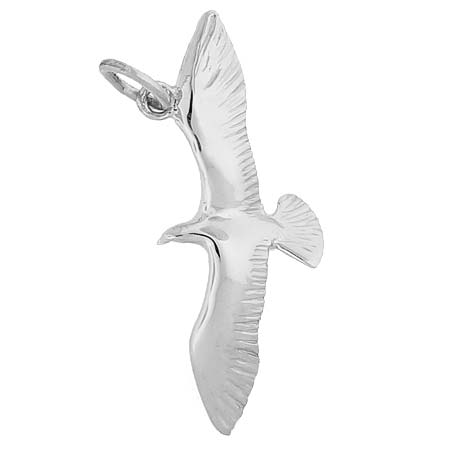 14K White Gold Seagull Bird Charm by Rembrandt Charms 14K White Gold Seagull Bird Charm by Rembrandt Charms