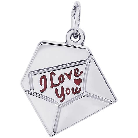 Sterling Silver Love Letter Charm by Rembrandt Charms Sterling Silver Love Letter Charm by Rembrandt Charms