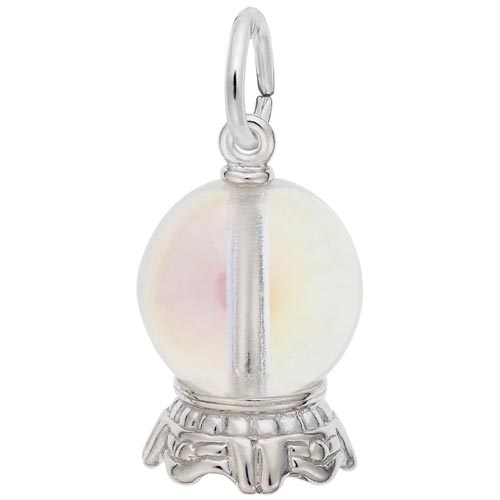 Sterling Silver Crystal Ball Charm by Rembrandt Charms Sterling Silver Crystal Ball Charm by Rembrandt Charms