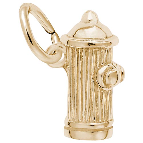 Rembrandt Fire Hydrant Accent Charm, 14K Yellow Gold
