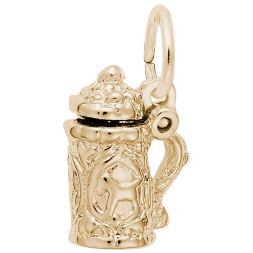 Gold Plate Beer Stein Accent Charm by Rembrandt Charms Gold Plate Beer Stein Accent Charm by Rembrandt Charms