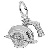 14K White Gold Electric Saw Charm by Rembrandt Charms