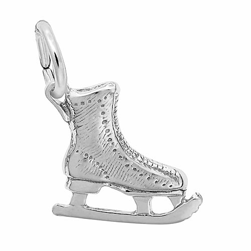 Rembrandt Ice Skate Charm, Sterling Silver