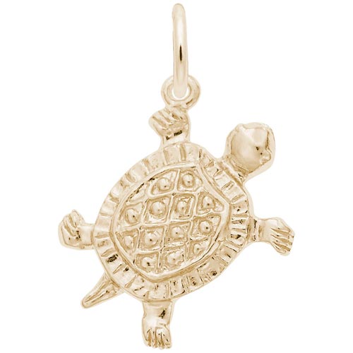 Rembrandt Turtle Charm, 14K Yellow Gold Rembrandt Turtle Charm, 14K Yellow Gold
